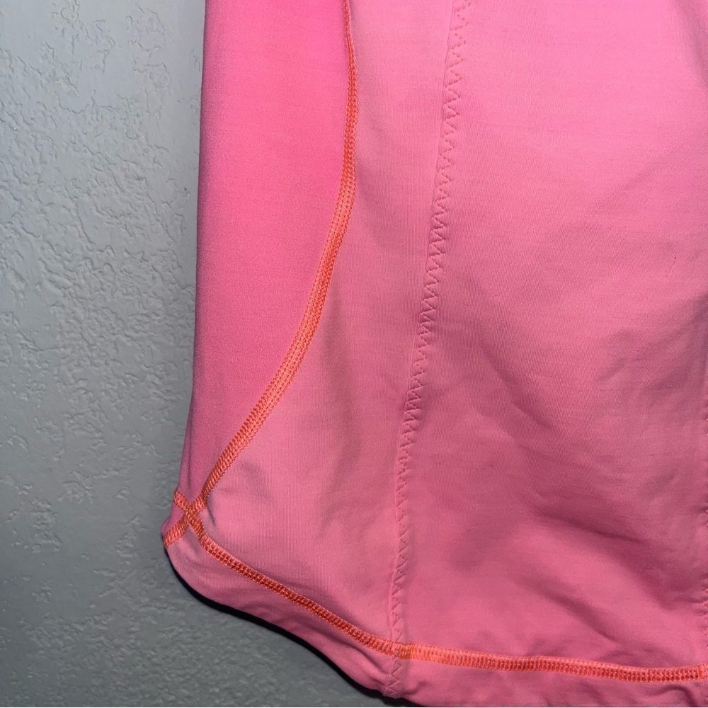 Lululemon Coral Pink Fitted Athletic Tank Top - Picture 3 of 10